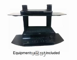 Audio / Video Equipment Rack Wall-Mounted Unit Wide Shelf with Glass
