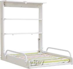 Baby Nappy Changing Unit Wall Mount Fold Down Table Changer Nursery Bedroom Rack