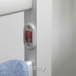 Bathroom Electric Towel Warmer 6Bar Rail Wall Mounted Freestanding Drying Rack