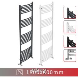 Bathroom Heated Towel Rail Radiator Straight Curved Heating Ladder Warmer Modern