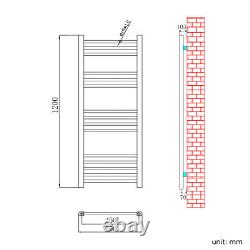 Bathroom Straight Heated Towel Rail Radiator Ladder Warmer Heating All Sizes
