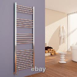 Bathroom Towel Rail Radiator Chrome Straight Heated Ladder Warmer Heating