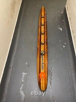 Beautiful Genuine 68in. Cheppendale Wooden Water Ski converted to a Coat Hanger