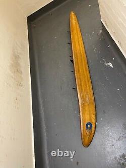 Beautiful Genuine 68in. Cheppendale Wooden Water Ski converted to a Coat Hanger