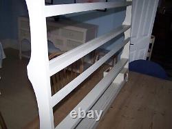 Bespoke, custom-made wall hanging plate rack with two drawers Reduced