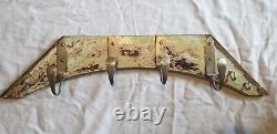 Bespoke, hand made, reclaimed, vintage, distressed, wall mounted coat/key rack