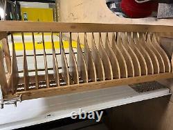 Bespoke wood dish rack for use over the sink