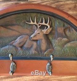 Big Sky Carvers Handcrafted In Montana Deer Coat Rack, Wall Mount Herrick