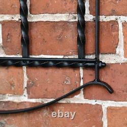 Black Wall Mounted 6 Pair Welly Boot Rack