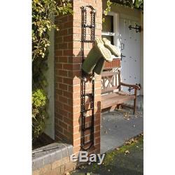 Black Wall Mounted Boot Rack For 4 Pairs of Wellies