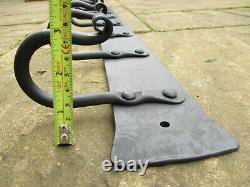 Blacksmith Hand Forged Wrought Iron Kitchen / Coat Rack & Rail made in the UK