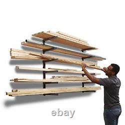 Bora Portamate Wood Organizer and Lumber Storage Metal Rack with 6-Level Wall