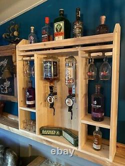 Bottle Wood Wine Rack Holder Storage Stand Organiser Wall Mounted Home bar