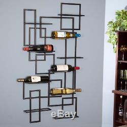 Bottles Stackable Wine Storage 10 Bottle Rack Wine wall mount Holder Shelves