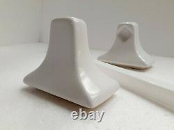 Bright White Ceramic Towel Bar Rod Rack Post Holders Daltile Arctic Color 0190