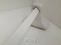 Bright White Ceramic Towel Bar Rod Rack Post Holders Daltile Arctic Color 0190