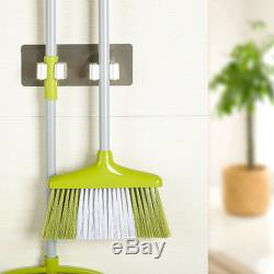 Broom Holder and Wall Mount Magic Mop Plastic Hanger Brush Cleaning Rack Hot UK