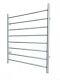 Brushed Chrome silver Non Heated Towel Rail rack ladder round 850mm wide 8 bar