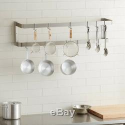 CMI 72 Wall Mounted Commercial Stainless Steel Double Line Pot Rack