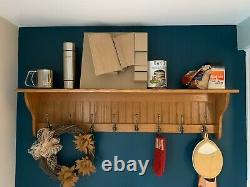 Coat Rack Wall Shelf, Entryway Shelf with Coat Hooks, Home Organizer Shelf