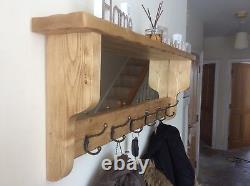 Coat rack with shelf & mirror