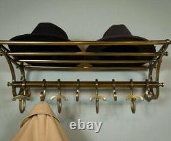 Coatrack French Luggage Rack Train Wall Mounted Rack vintage Style luxury decor