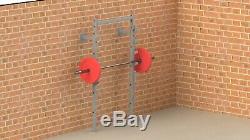 Compact Heavy Duty Wall Mounted Squat Rack/ Bench Press Rack