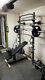 Compact Heavy Duty Wall Mounted Squat Rack/ Bench Press Rack With Pull Up Bar
