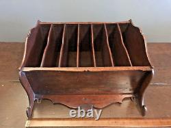 Correspondence or Letter Rack in mahogany wall mounted, 19th Century