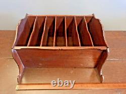 Correspondence or Letter Rack in mahogany wall mounted, 19th Century