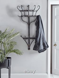 Cox & Cox Stylish Antique Aged Metal Wall Mounted Iron Coat Rack RRP £165