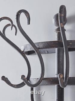 Cox & Cox Stylish Antique Aged Metal Wall Mounted Iron Coat Rack RRP £165