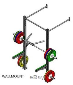 CrossFit Cage Kraftstation Workout Fitness station Power Rack Wallmount Squat