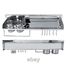 Cutlery Drain Rack Kitchen Wall Mount Stainless Steel Drying Rack For Kitchen