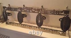 Decorative Vintage Brass Wall Mounted Coat Rack
