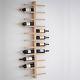 Deluxe Raw Oak Wooden 22 Bottle Wall Mounted Wine Rack Display Stand Holder Bar