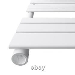 Designer Bathroom Flat Panel White Electric Heated Towel Rail Radiator Rad