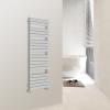 Designer Flat Panel Heated Bathroom Towel Rail Radiator Chrome White Grey Black