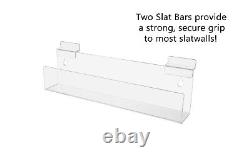 Display Rack Slatwall Wall Mount 12 Invisible Floating Effect Qty 12
