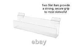 Display Rack Slatwall Wall Mount 12 Invisible Floating Effect Qty 24