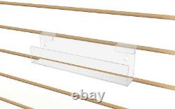 Display Rack Slatwall Wall Mount 12 Invisible Floating Effect Qty 6
