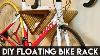 Diy Floating Wall Mounted Bike Rack How To Build Woodworking