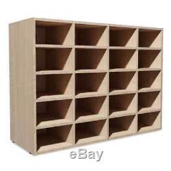 Durable 20 Pair Cube Shoe Organiser Storage Shelf Display Stand Rack Chipboard