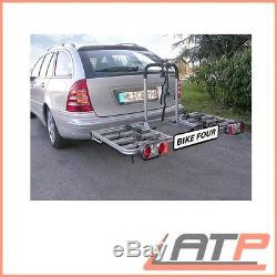EUFAB BIKE FOUR IV REAR TOWBAR CARRIER RACK 4 BICYCLES 11437 With WALL MOUNT