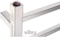 Electric Towel Warmer Rack 6-Bar Stainless Steel Wall Mounted Brushed Nickel