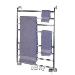 Electric Towel Warmer Wall Mounted Rack Bar Rail Heated Drying 39.5inch