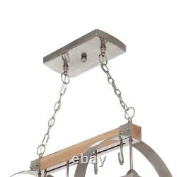 Elegant Designs Hanging Pot Rack Adjustable Height Downlight Metal Frame 2-Light