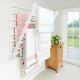 Elegant Wooden Wall Mounted Clothes Dryer Doris White Laundry Ladder By Julu