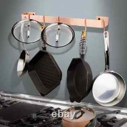 Enclume WR1 SCP Handcrafted 24 Utensil Bar Wall Rack, Brushed Copper USA MADE