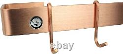 Enclume WR1 SCP Handcrafted 24 Utensil Bar Wall Rack, Brushed Copper USA MADE